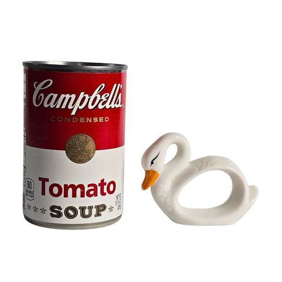 Vintage Porcelain White Swan Napkin Rings, Set of 4 Made in Taiwan - Picture 7 of 9